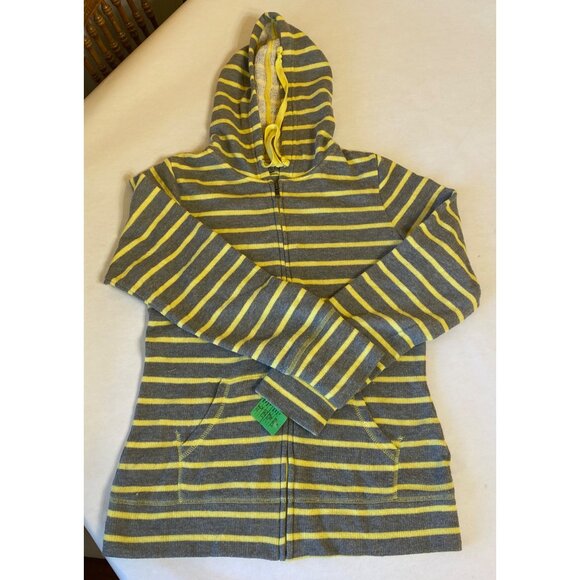 Merona M Gray & Yellow Striped Full-Zip Hoodie Black Alien Tee & Pink Bikini Set - Picture 2 of 14